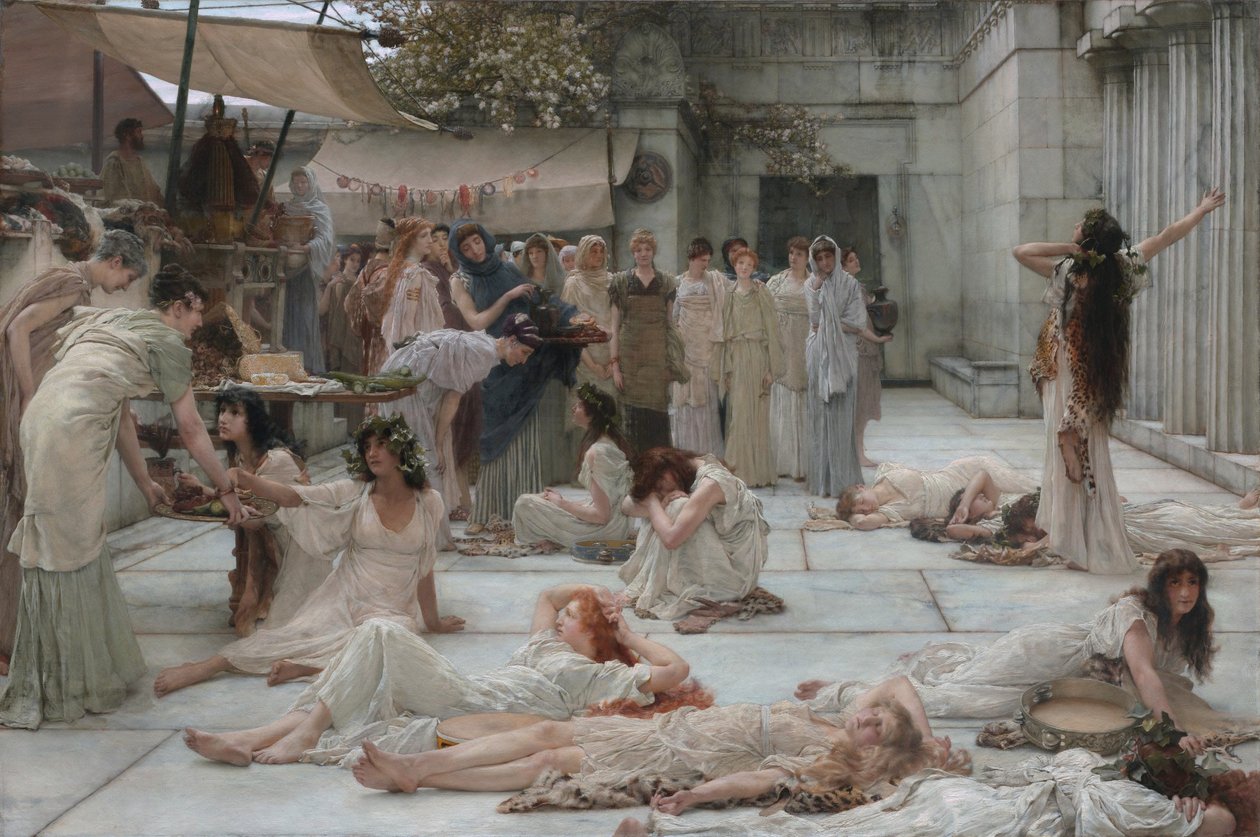 Kvinnorna i Amphissa av Lawrence Alma-Tadema