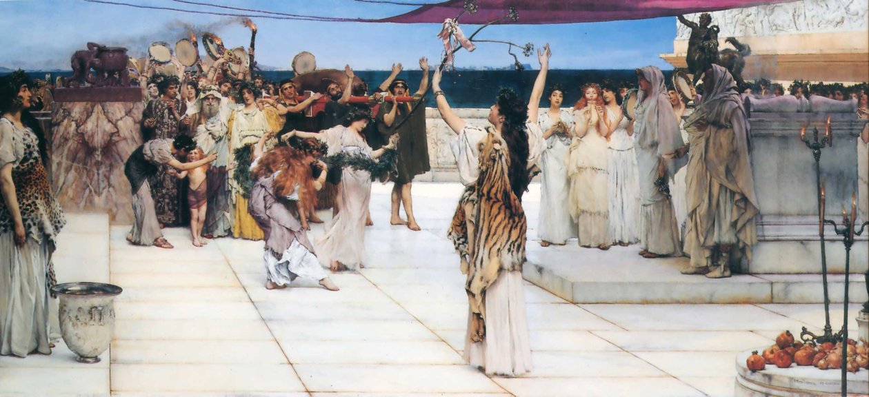 En tillägnelse till Bacchus av Lawrence Alma Tadema