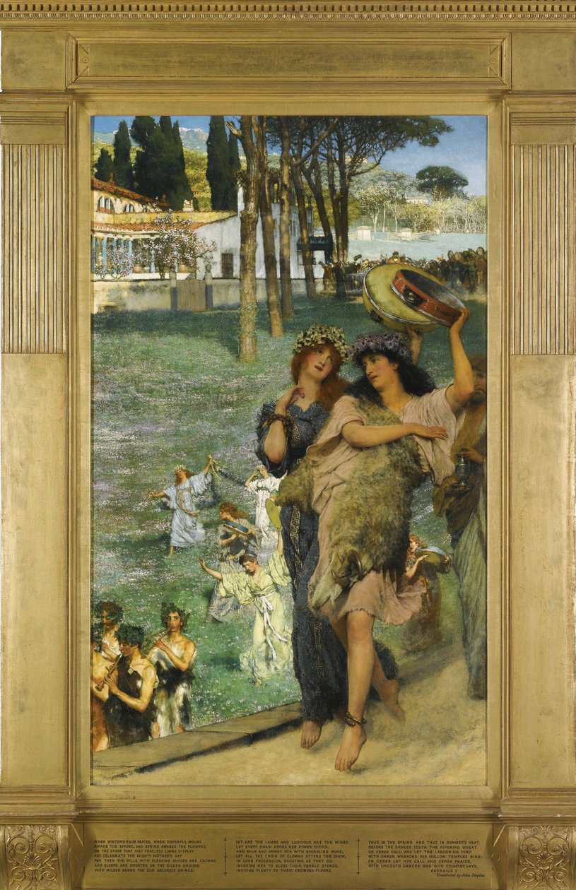 En vårfest På vägen till Cerestemplet av Lawrence Alma Tadema