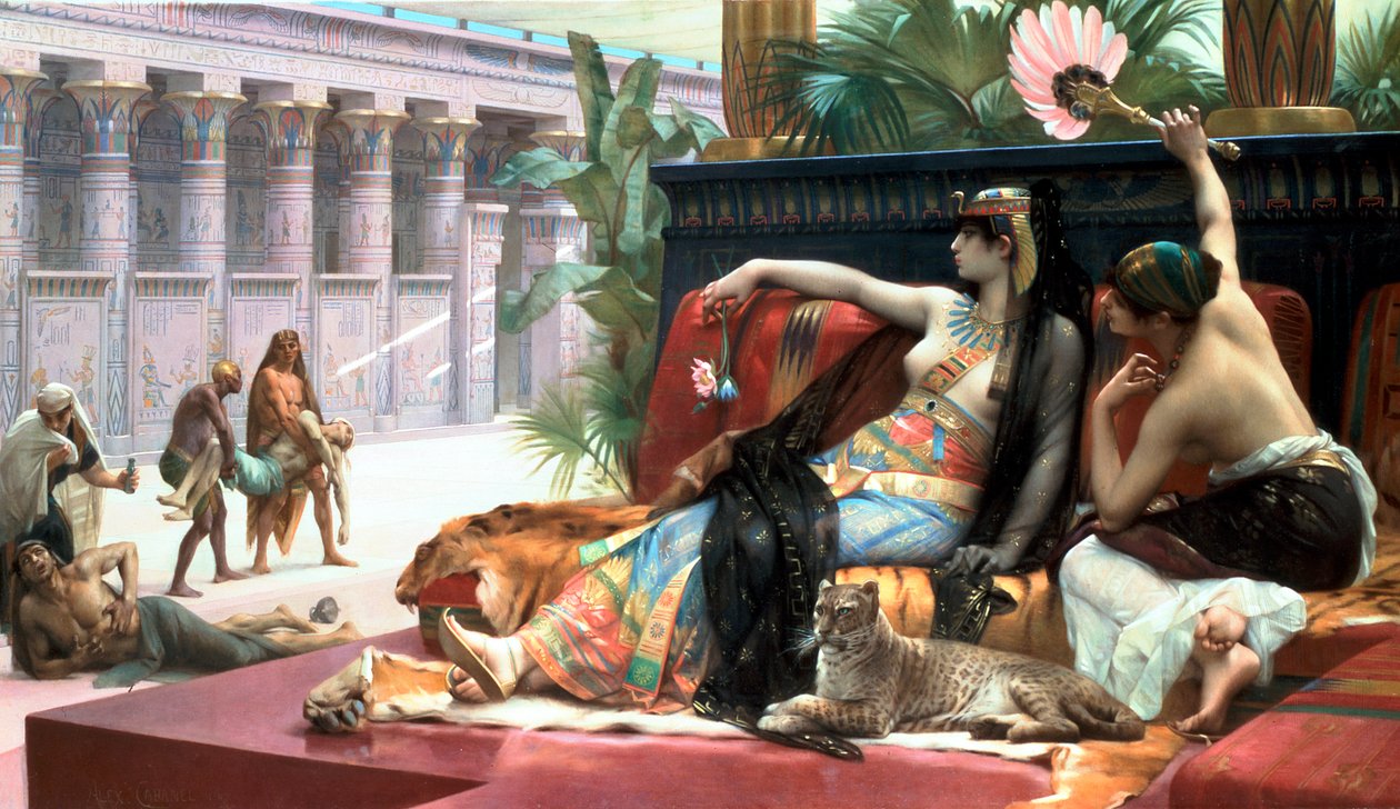Cleopatra testar gifter på dödsdömda i slutet av 1800-talet. av Lawrence Alma Tadema