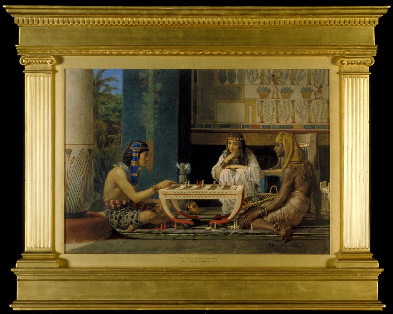 Egyptiska schackspelare, 1865 av Lawrence Alma Tadema