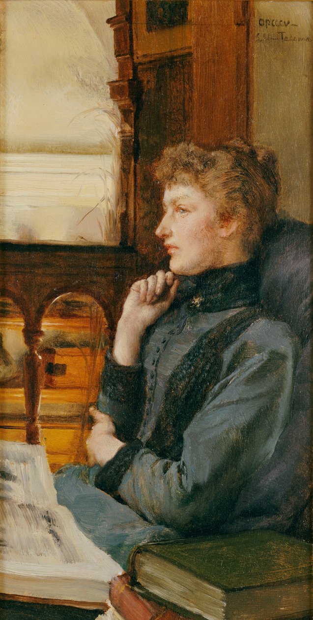 Långt borta tankar, 1890 av Lawrence Alma Tadema