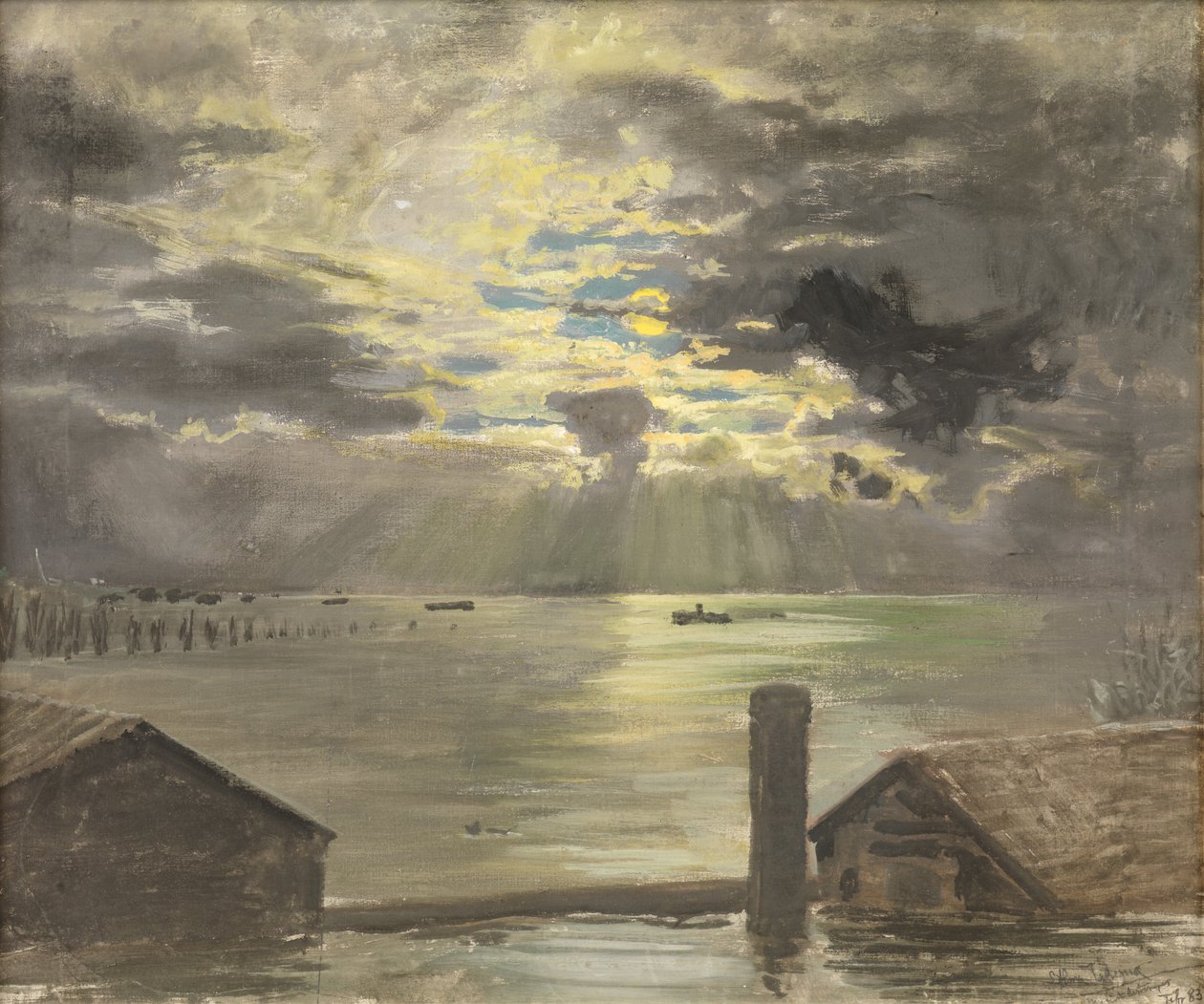 Översvämning av Rhen av Lawrence Alma Tadema