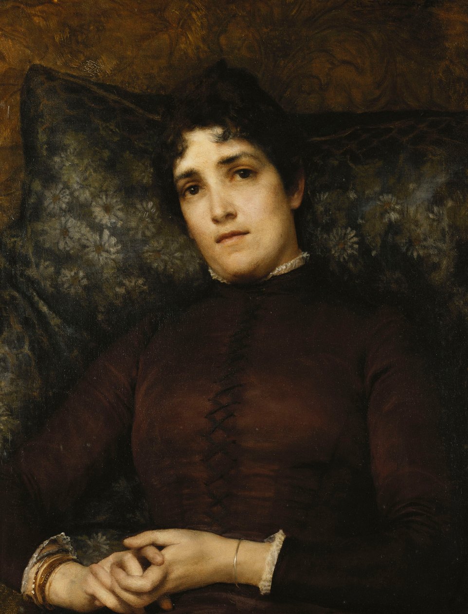Porträtt av Mrs. Frank D. Millet, 1886 av Lawrence Alma Tadema