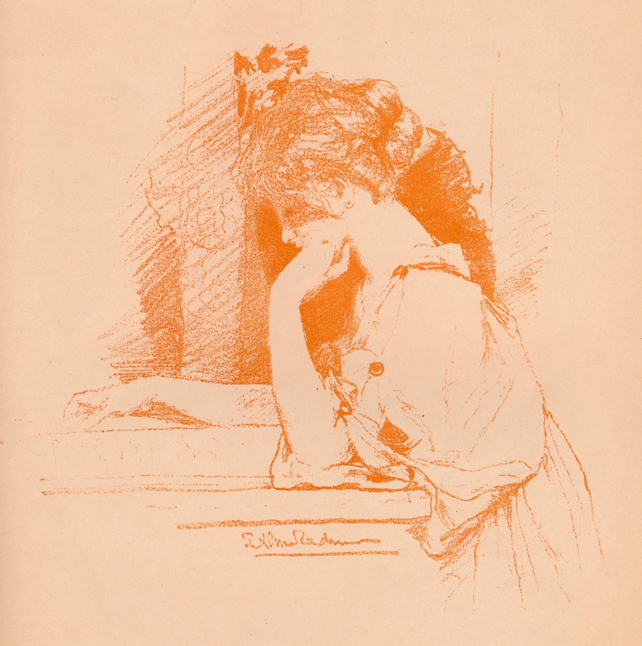 Skiss av en flicka, c1885, 1896 av Lawrence Alma Tadema
