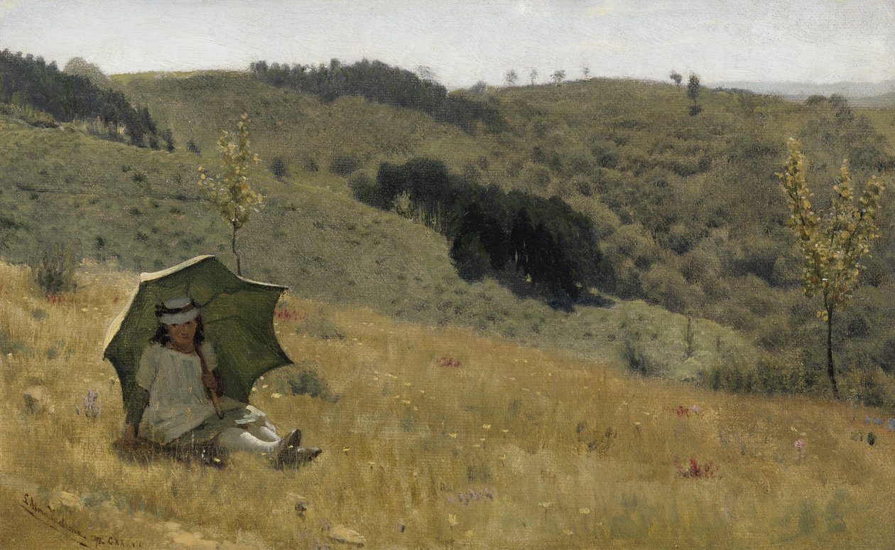 Sunny Days, 1874 olja på duk av Lawrence Alma Tadema
