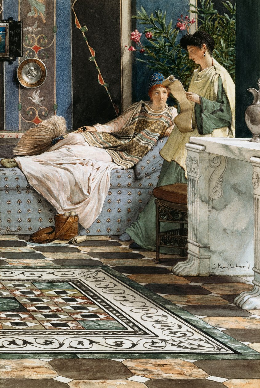 Brevet från en frånvarande, 1871 av Lawrence Alma Tadema