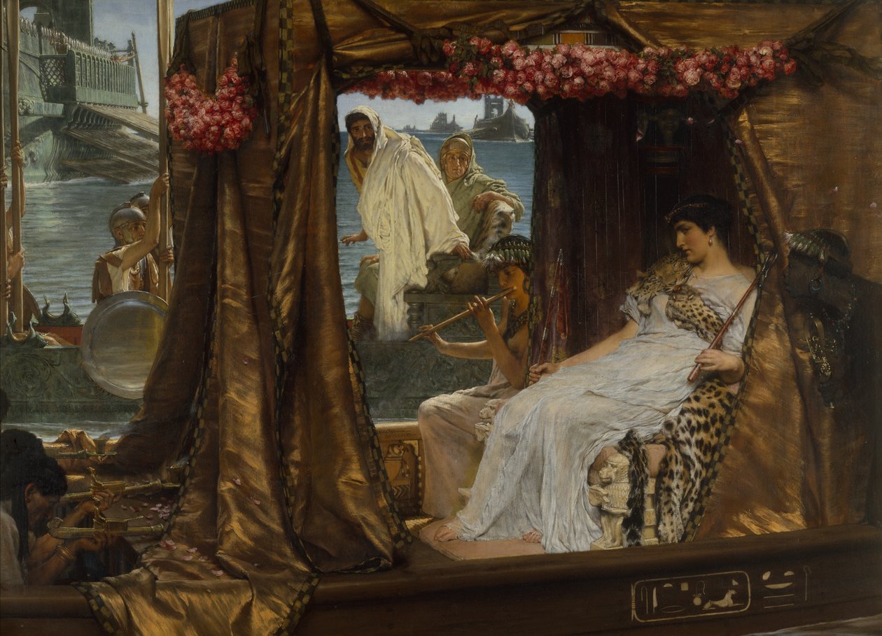 Antonius och Kleopatras möte av Lawrence Alma Tadema