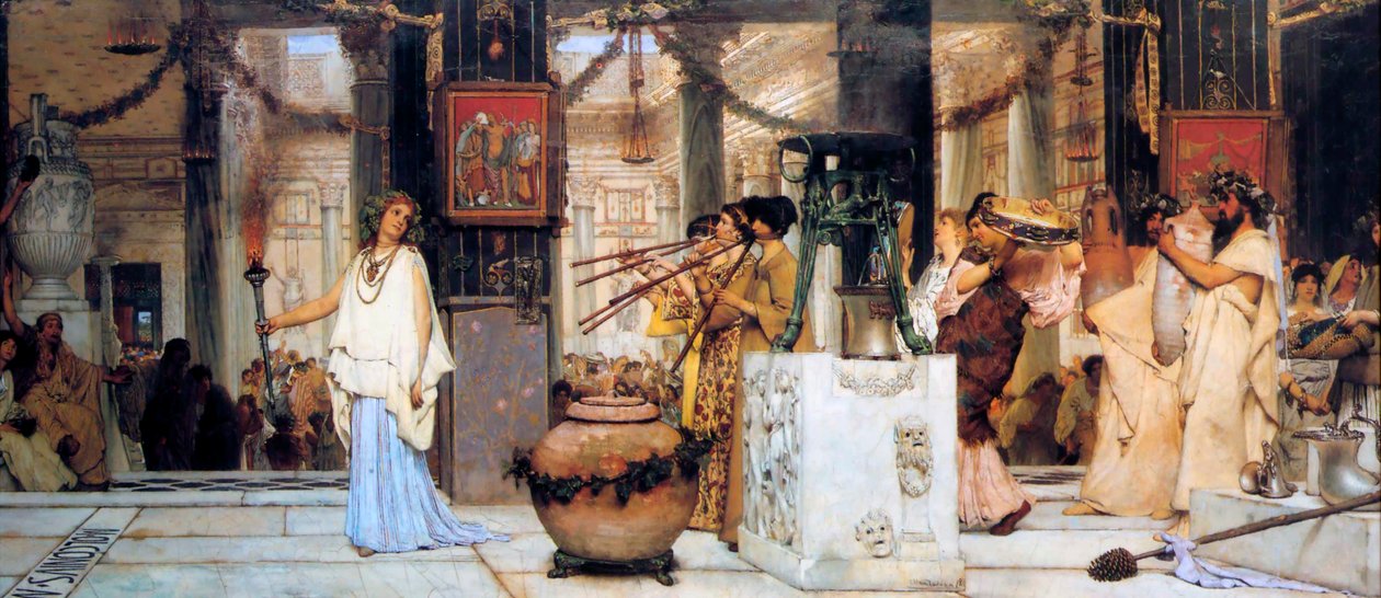 Vintage-festivalen av Lawrence Alma Tadema
