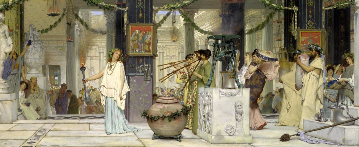 Vintage-festivalen av Lawrence Alma Tadema