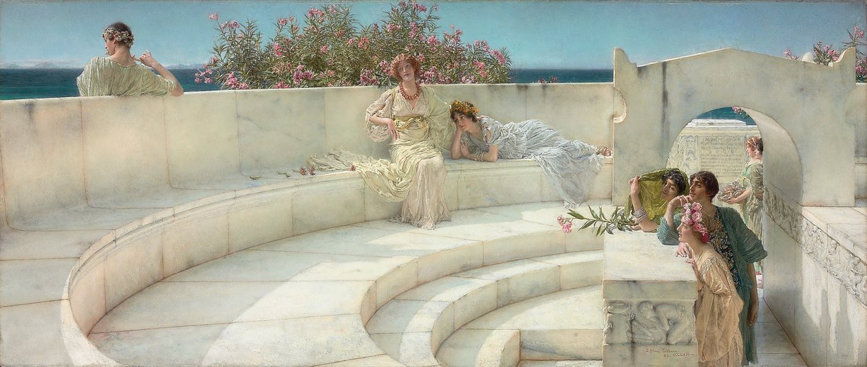 Under taket av blått joniskt väder, 1901 av Lawrence Alma Tadema