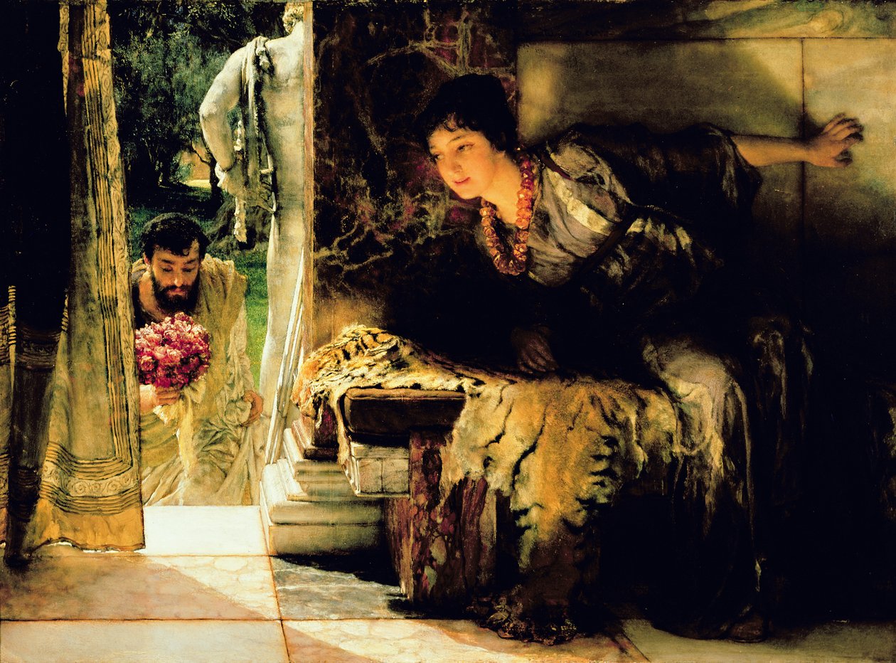 Välkommen fotsteg av Lawrence Alma Tadema