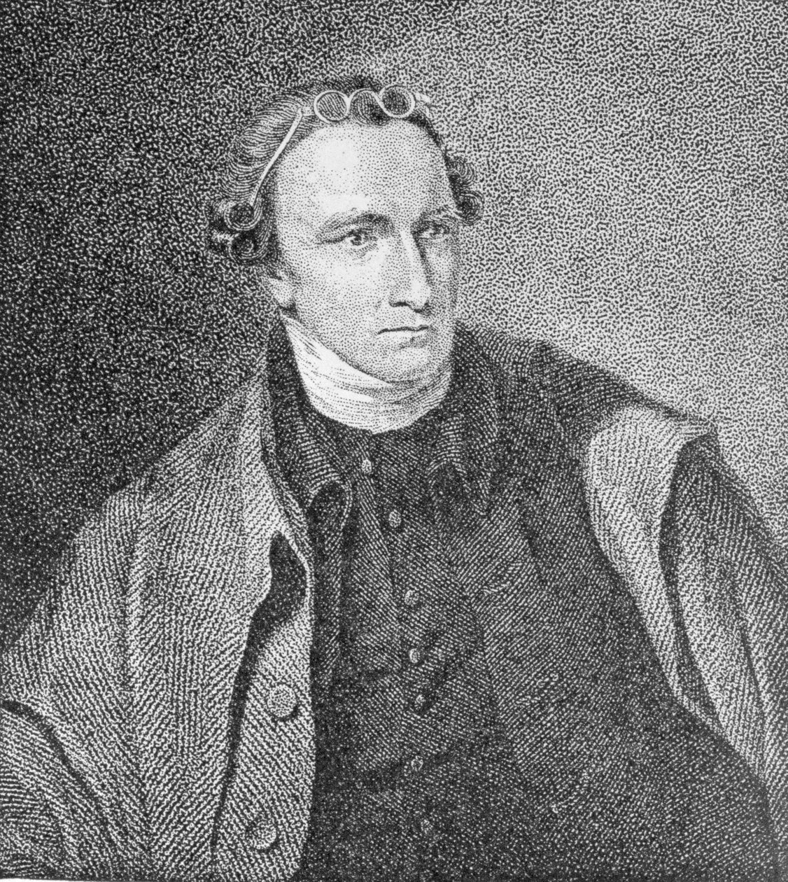 Porträtt av Patrick Henry, graverad av William Satchwell Leney (1769-1821) från ett tryck i Analectic Magazine, december 1817 av Lawrence Sully