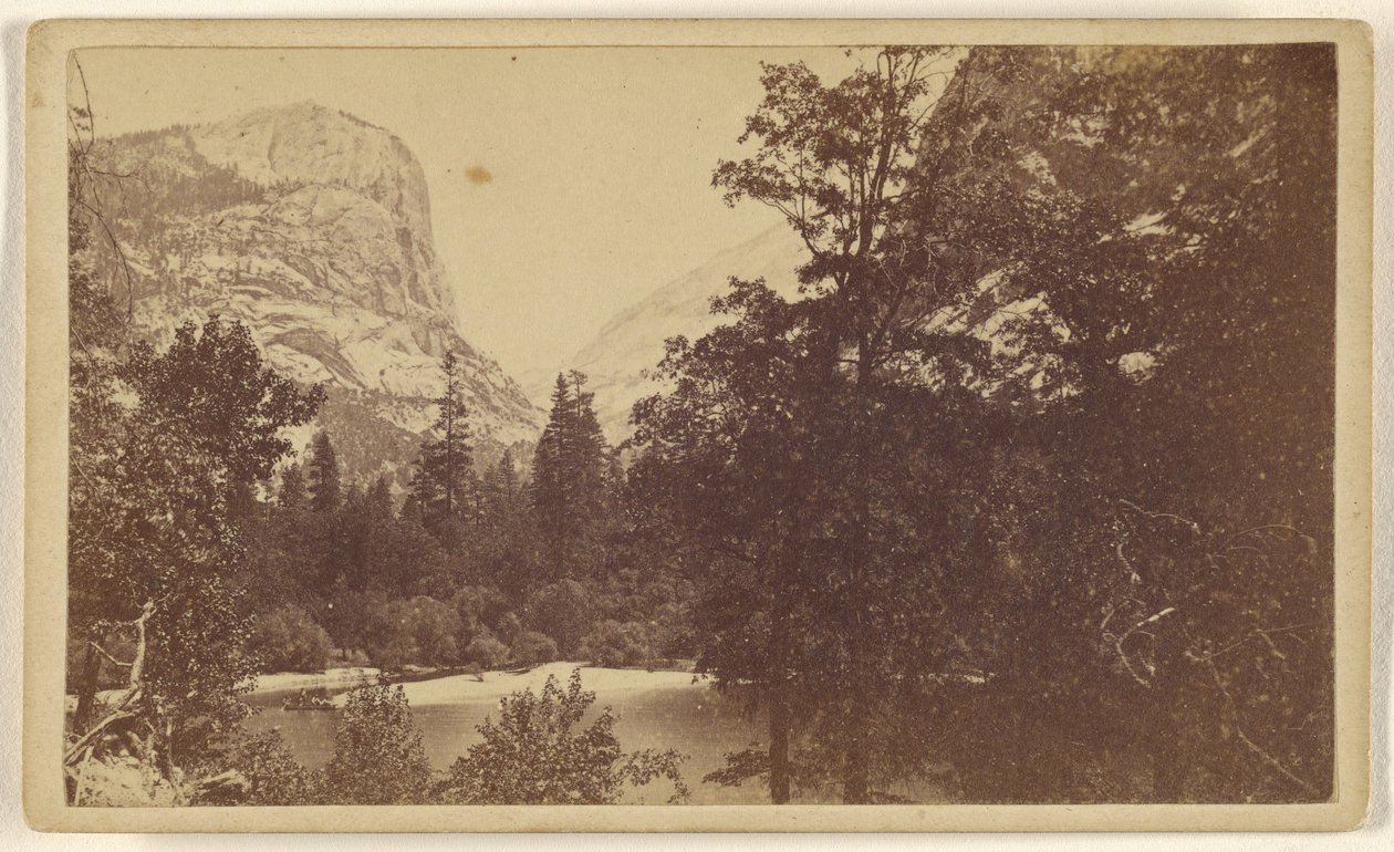 Mirror Lake. Yo-Semite Valley. Mariposa Co. av Lawrence and Houseworth
