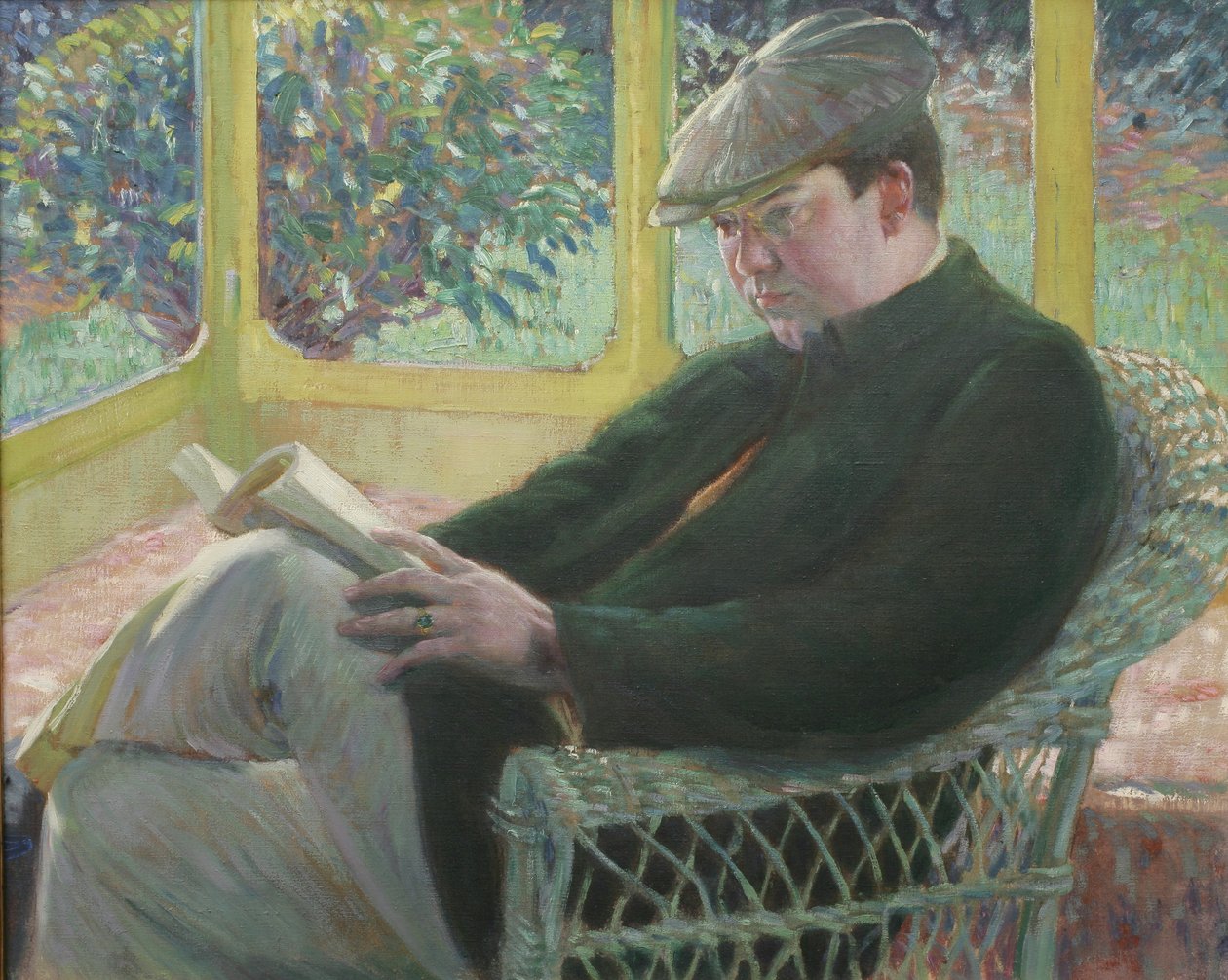 Frederick Carl Frieseke (olja på duk) av Lawton Parker