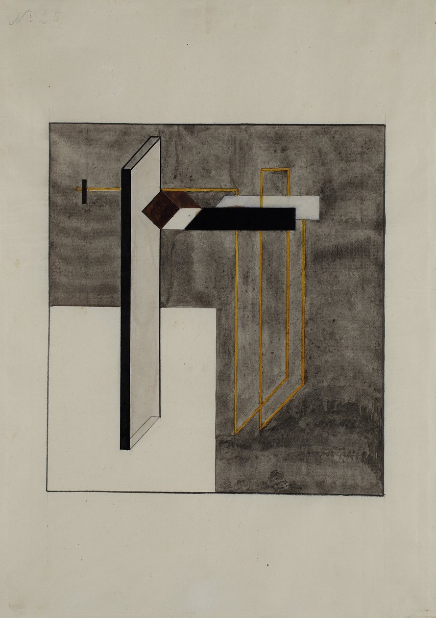 Study for Proun 4B av Eliezer Markowich Lissitzky