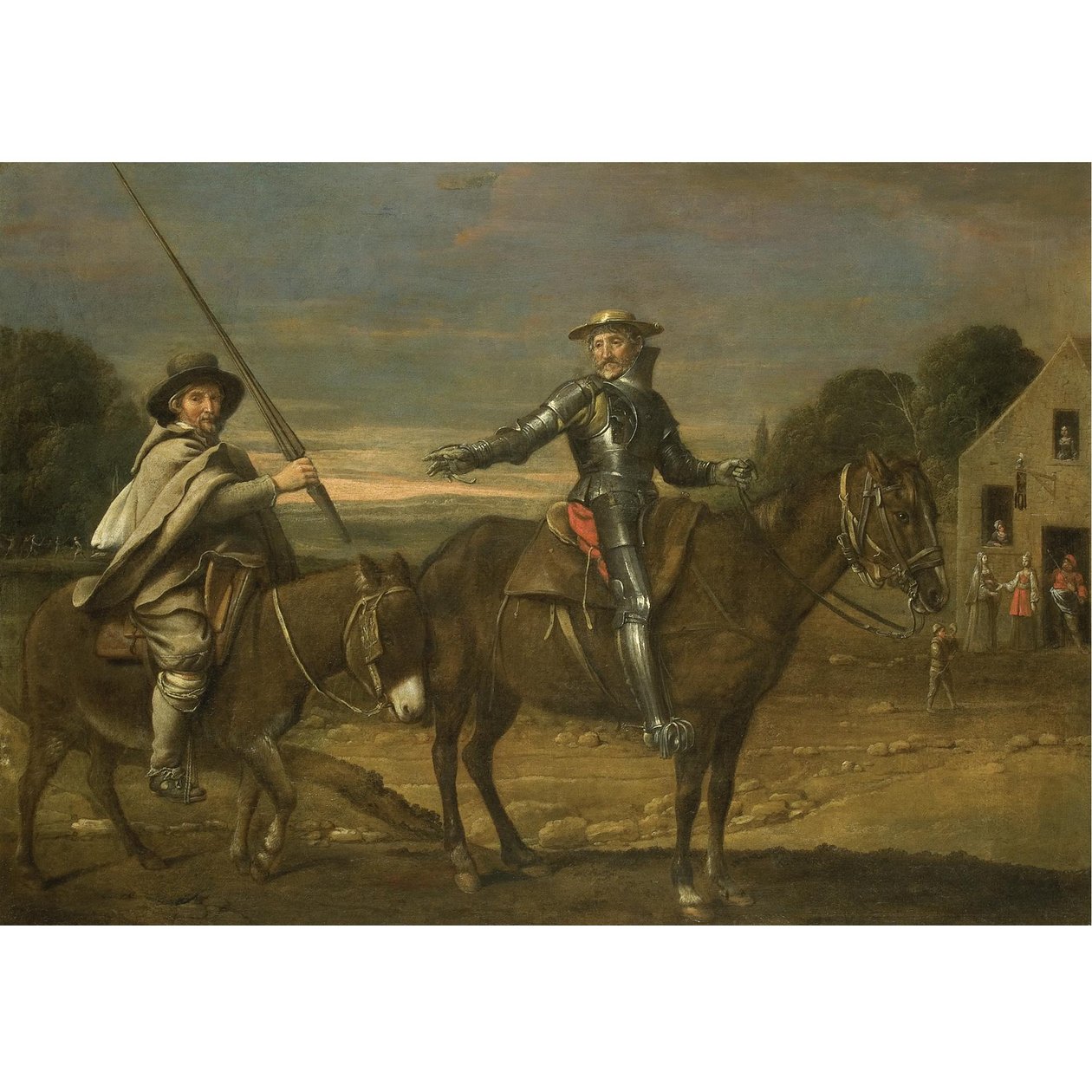 Mästare i processionerna - DON QUIXOTE OCH SANCHO PANZA av Le Nain Brothers
