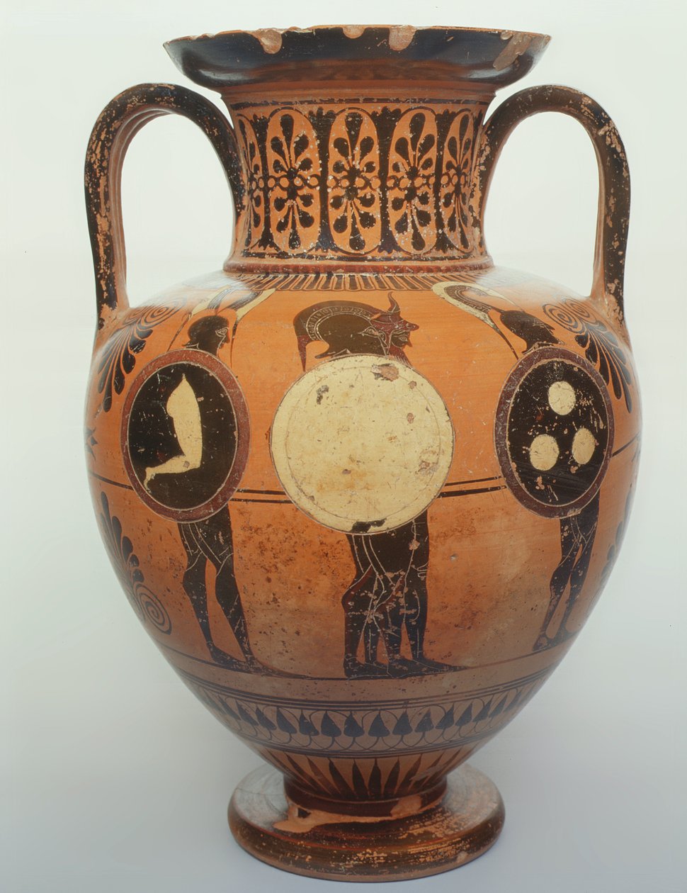 Svartfigur amfora, 515-490 f.Kr. (keramik) av Leagros Group