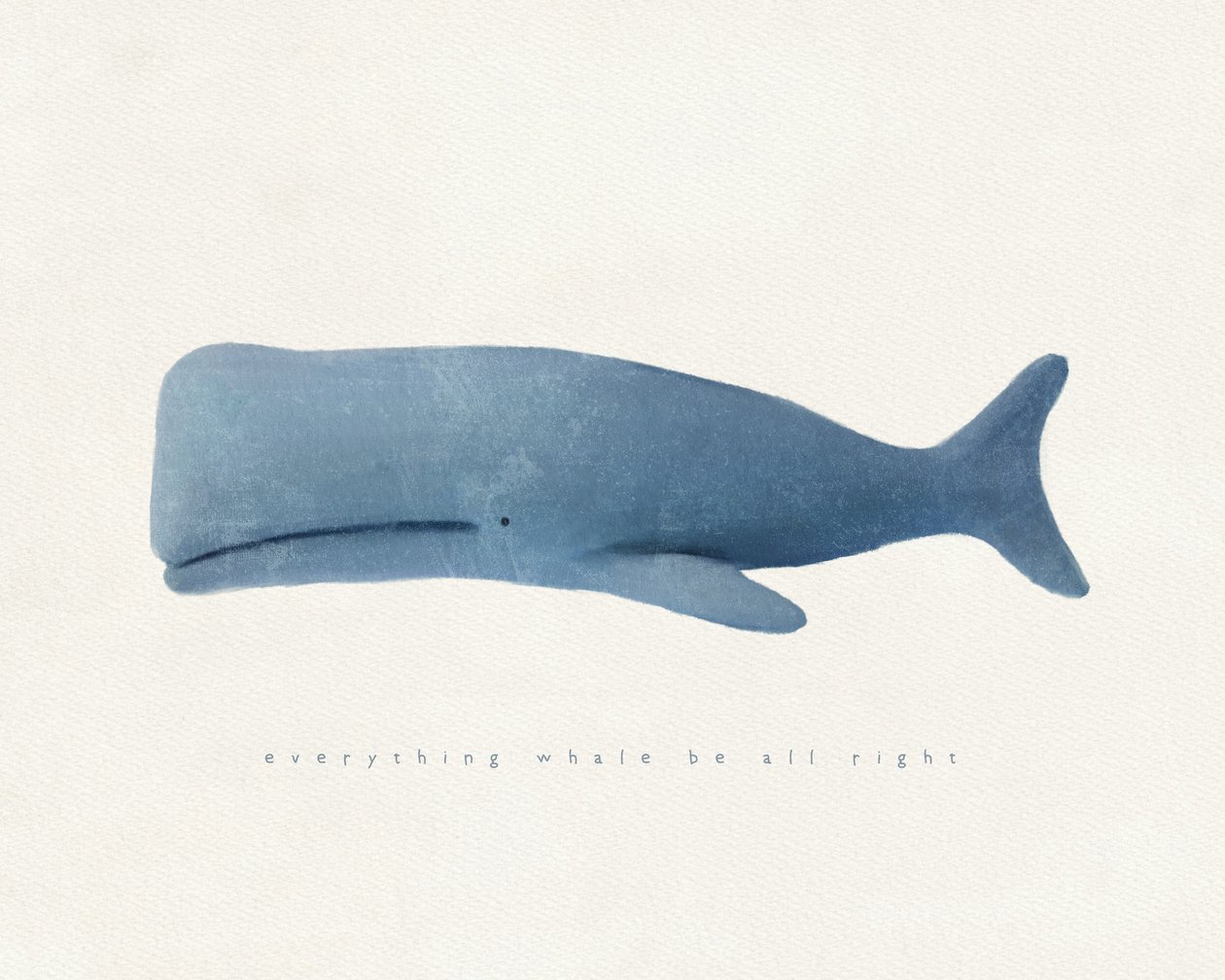 Everything Whale Be All Right, ca 2020 (blandteknik) av Leah Straatsma