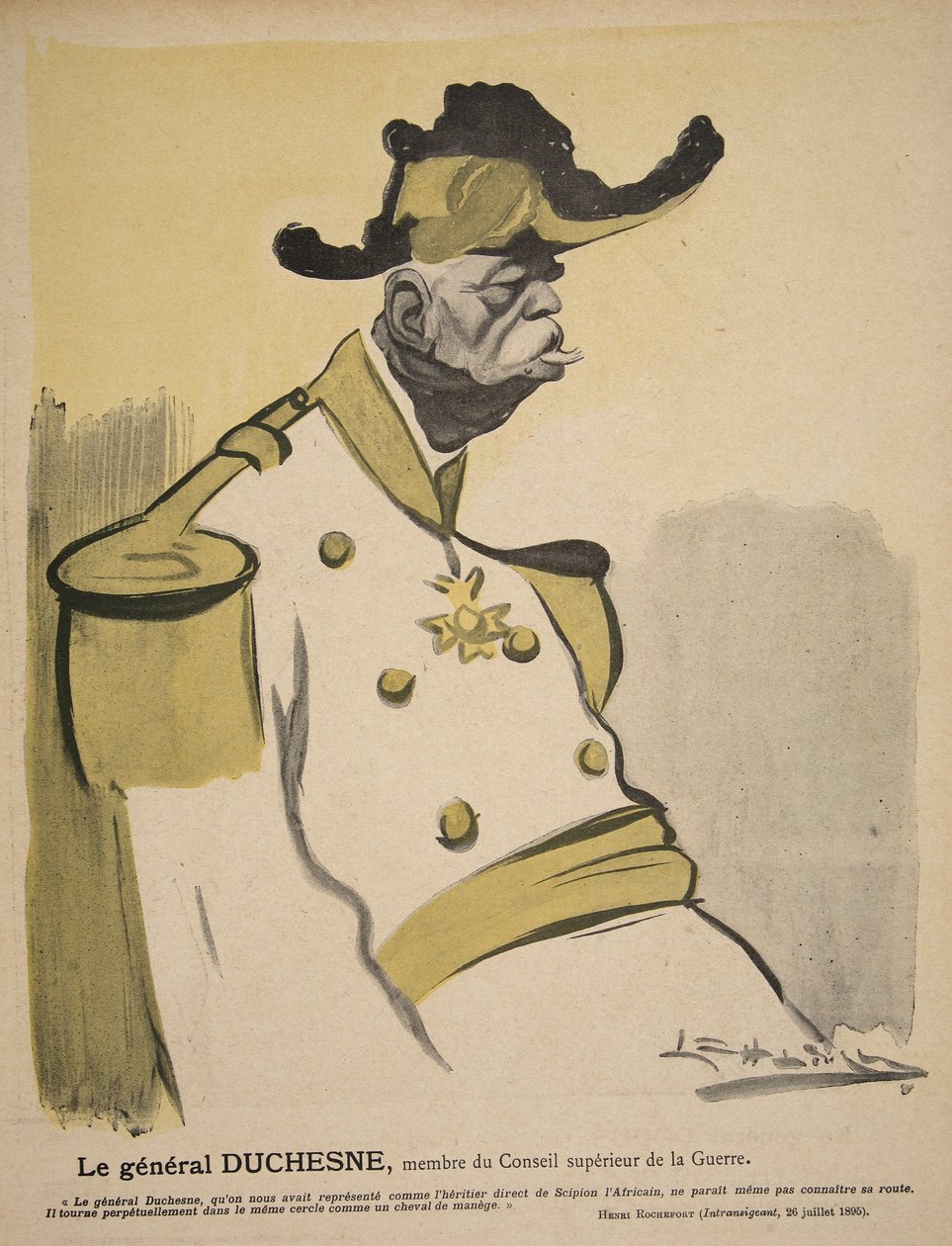 General Duchesne, medlem av krigsrådet, illustration från 