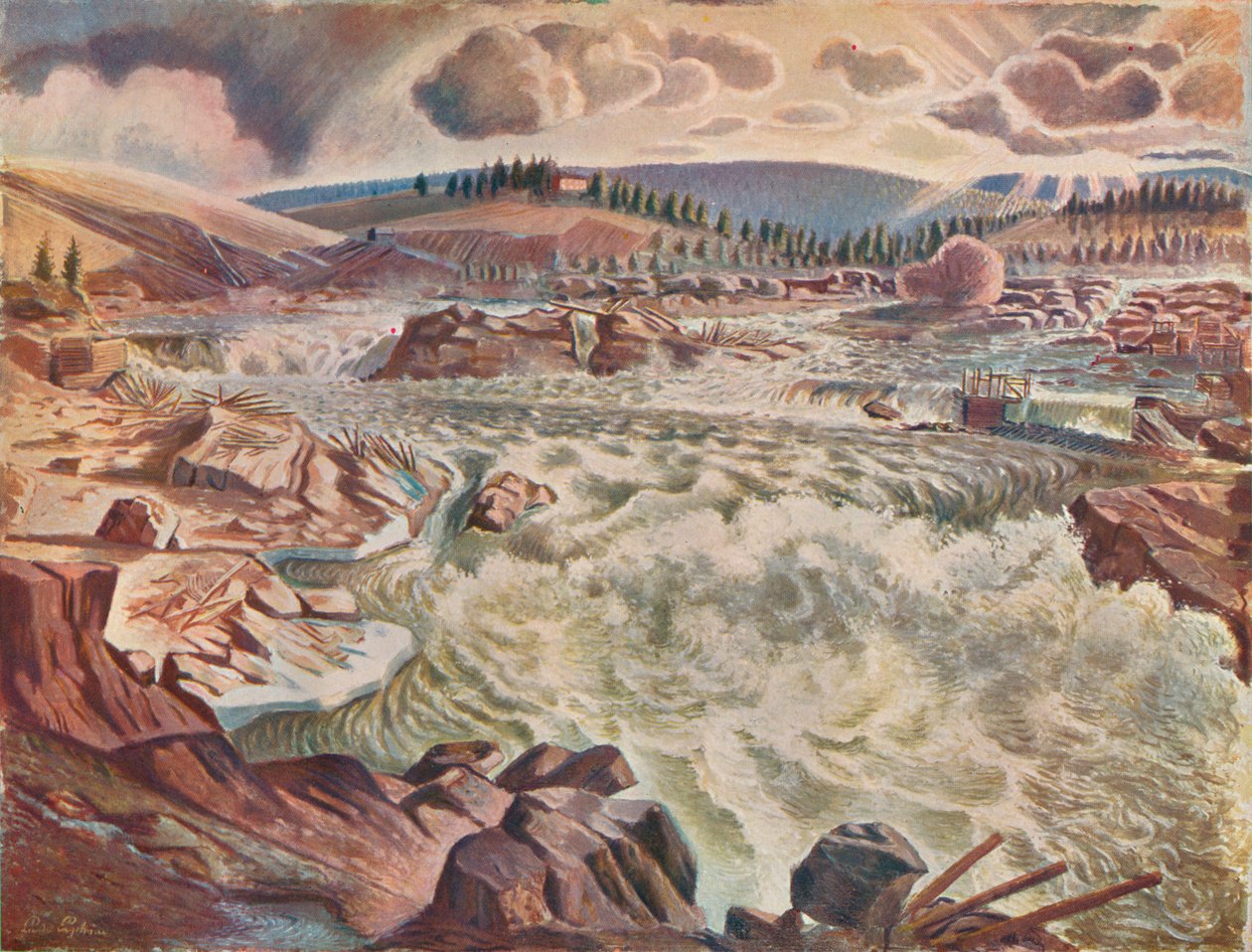 Vattenfall, c1900 1935. av Leander Engstrom