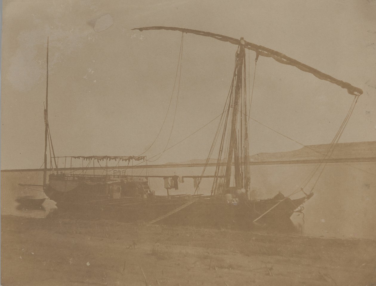 Nilens båt, Egypten, 1851. av Leavitt Hunt.