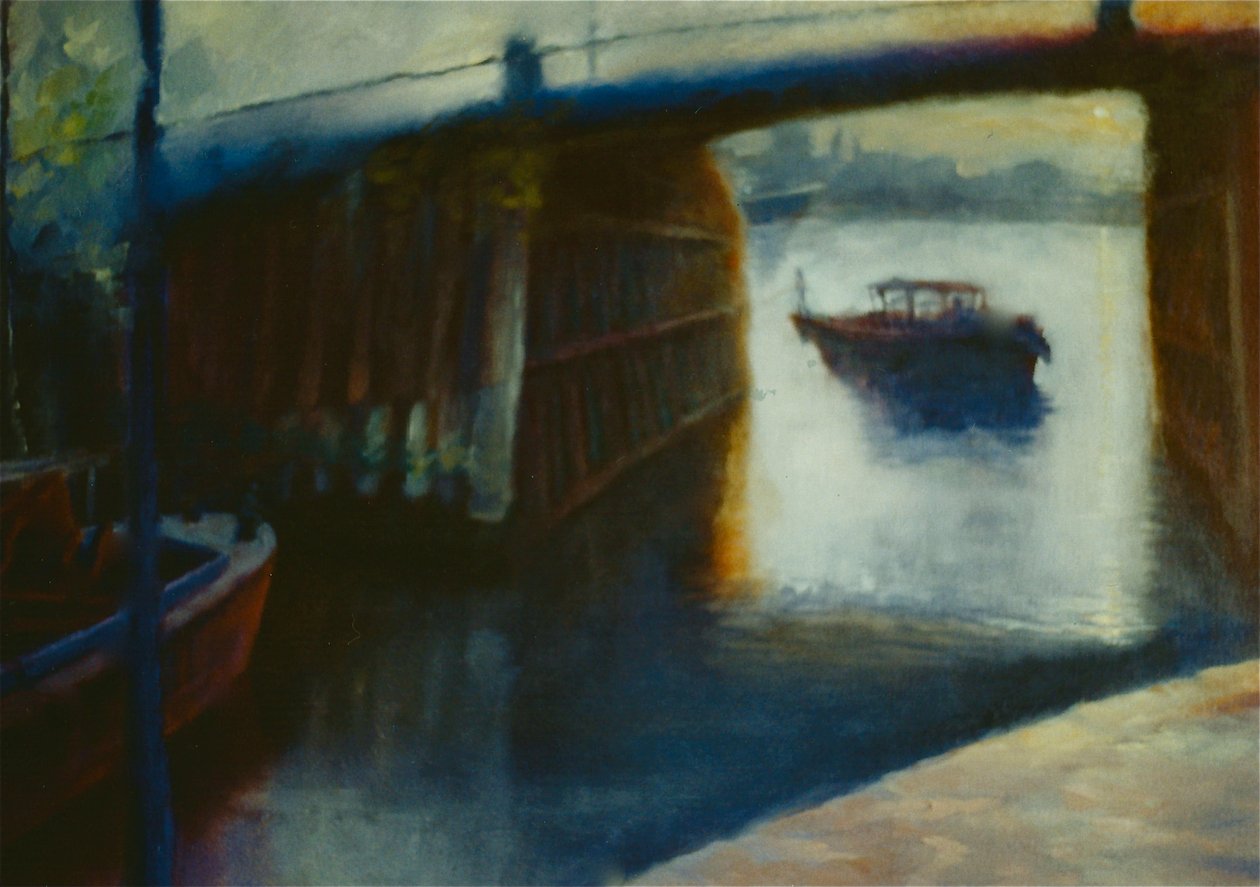 Shelter, 2000 Thames lighter Pimlico docka av Lee Campbell