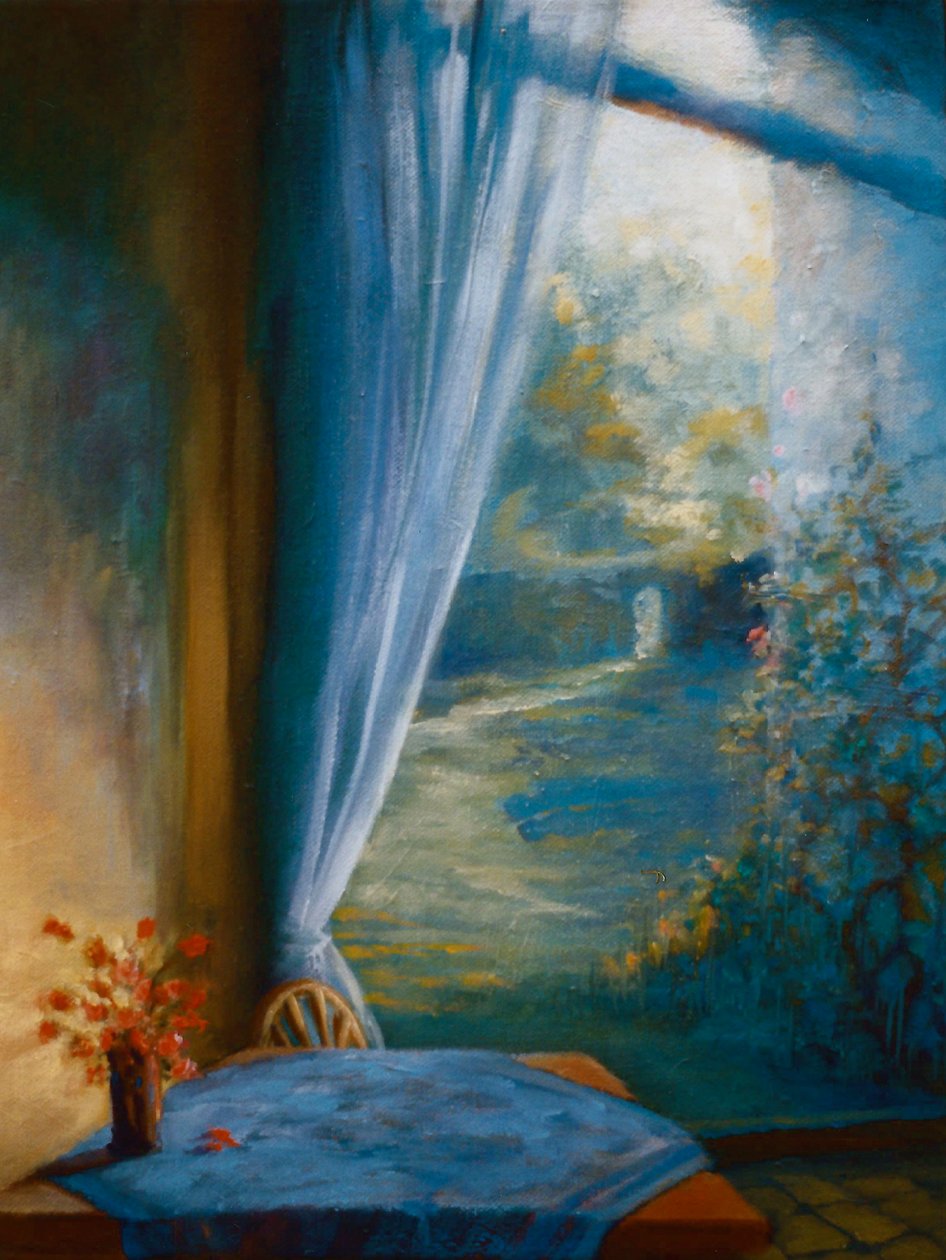 Summer Shadows, 1999 (olja på papper) av Lee Campbell
