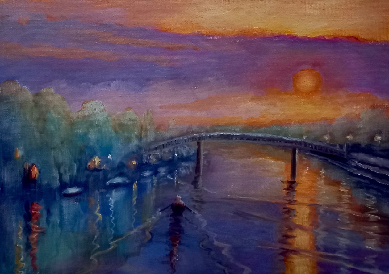 Eel Pie Island Winter, 2021 av Lee Campbell