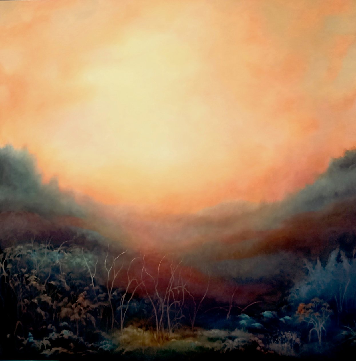 Prophecy - Beyond the Heath, 2021 (olja på duk) av Lee Campbell