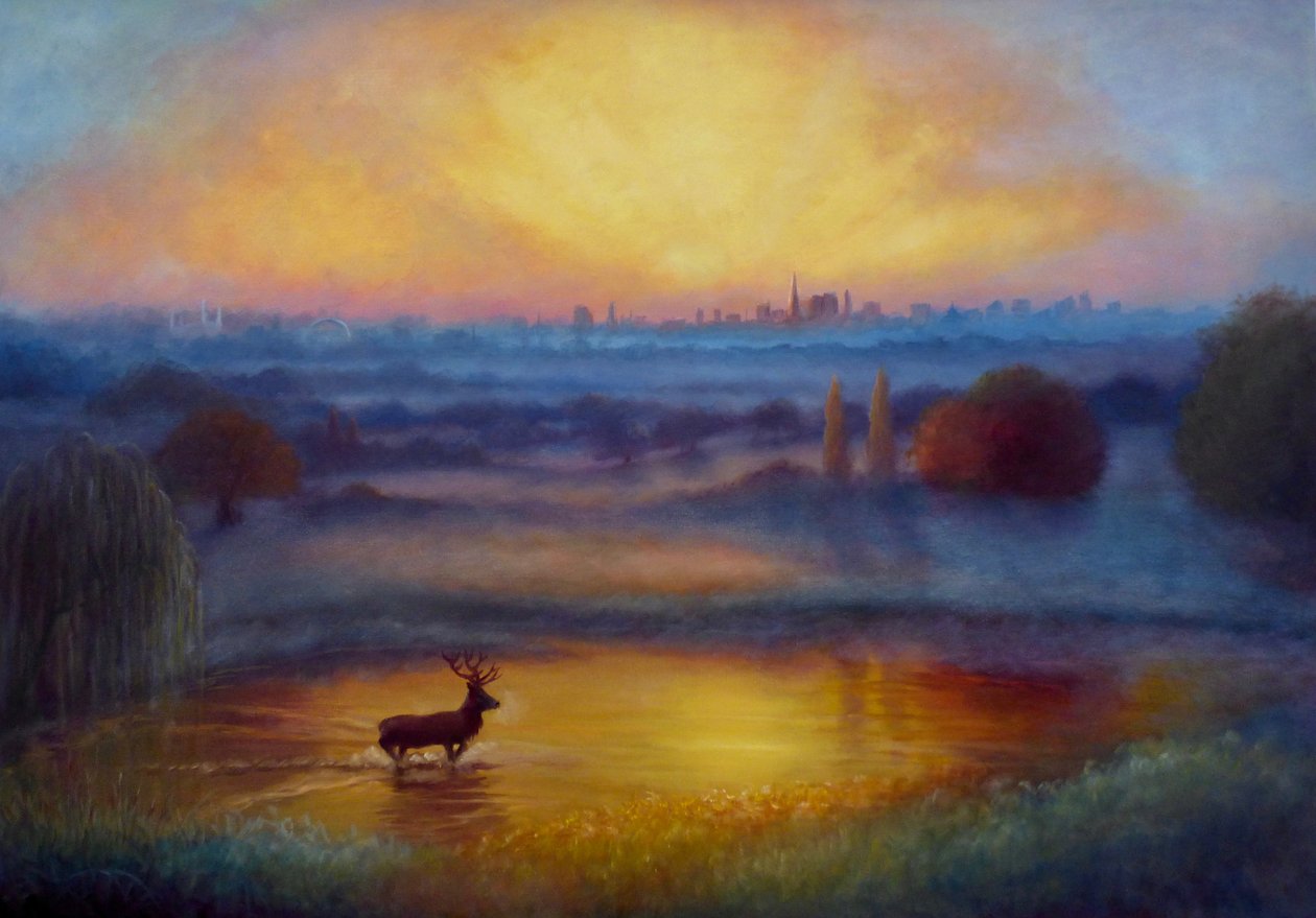 Richmond Park Första ljuset, 2023 av Lee Campbell
