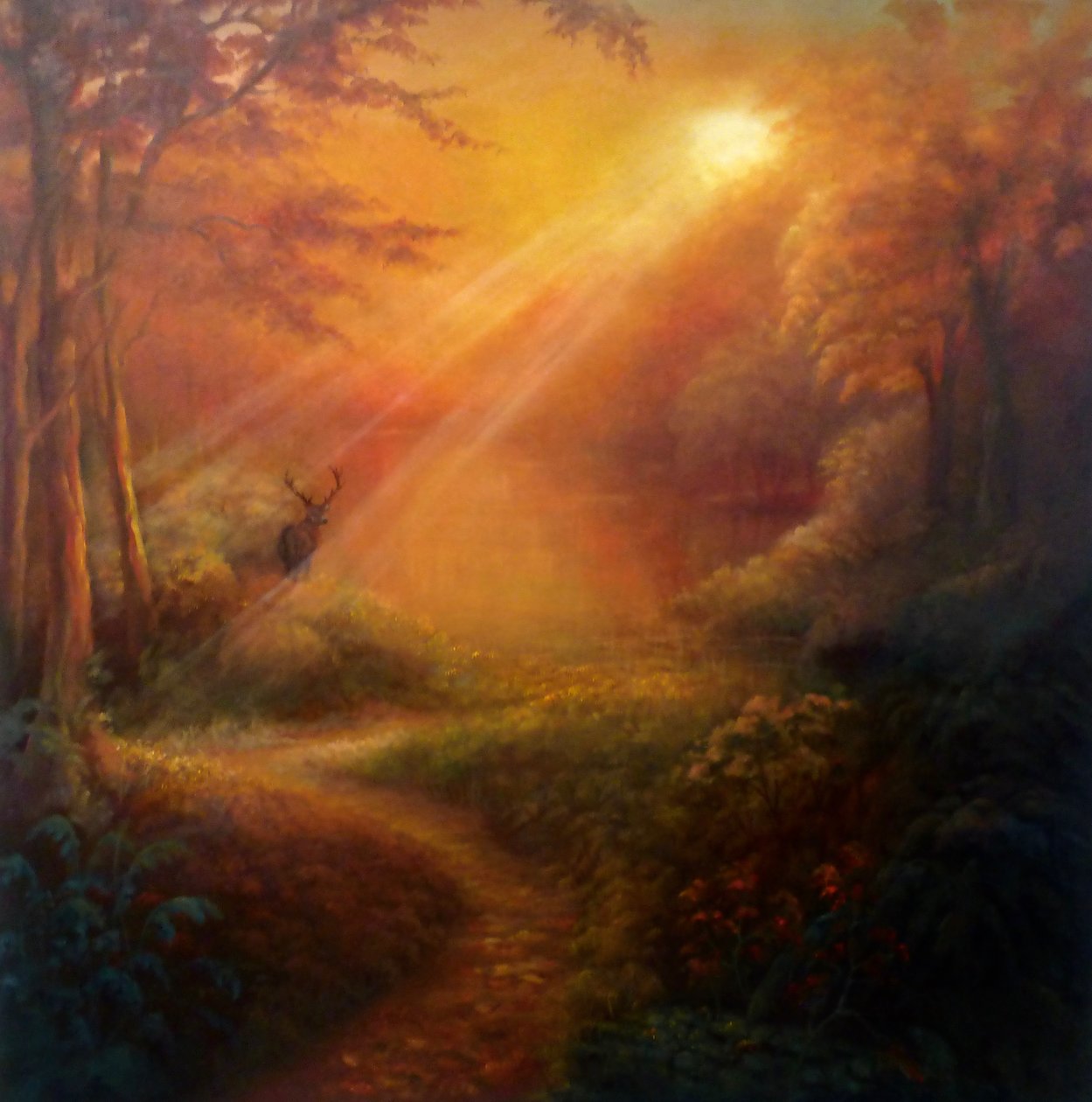 The Awakening, 2022 (olja på duk) av Lee Campbell