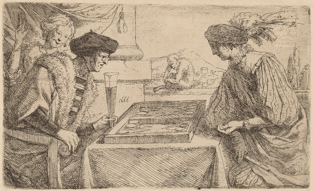 Brädspelarna av Leendert van der Cooghen