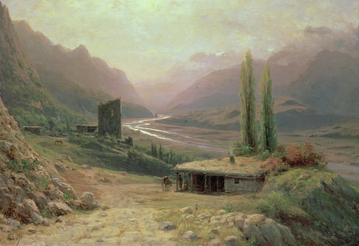 Kaukasiska kanjonen, 1893 av Lef Feliksovich Lagorio