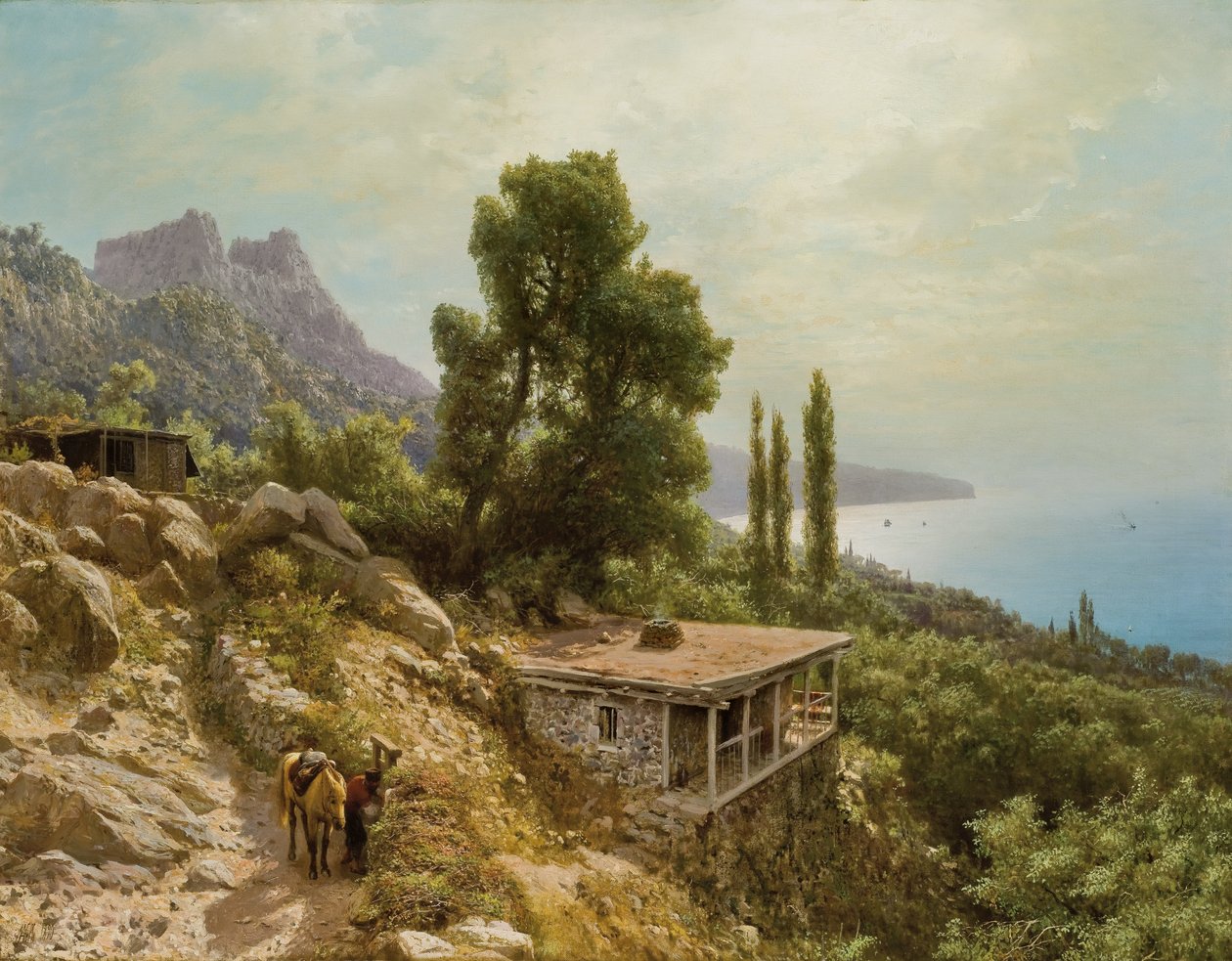 Nära Ay-Petri på Krim, 1890 av Lef Feliksovich Lagorio