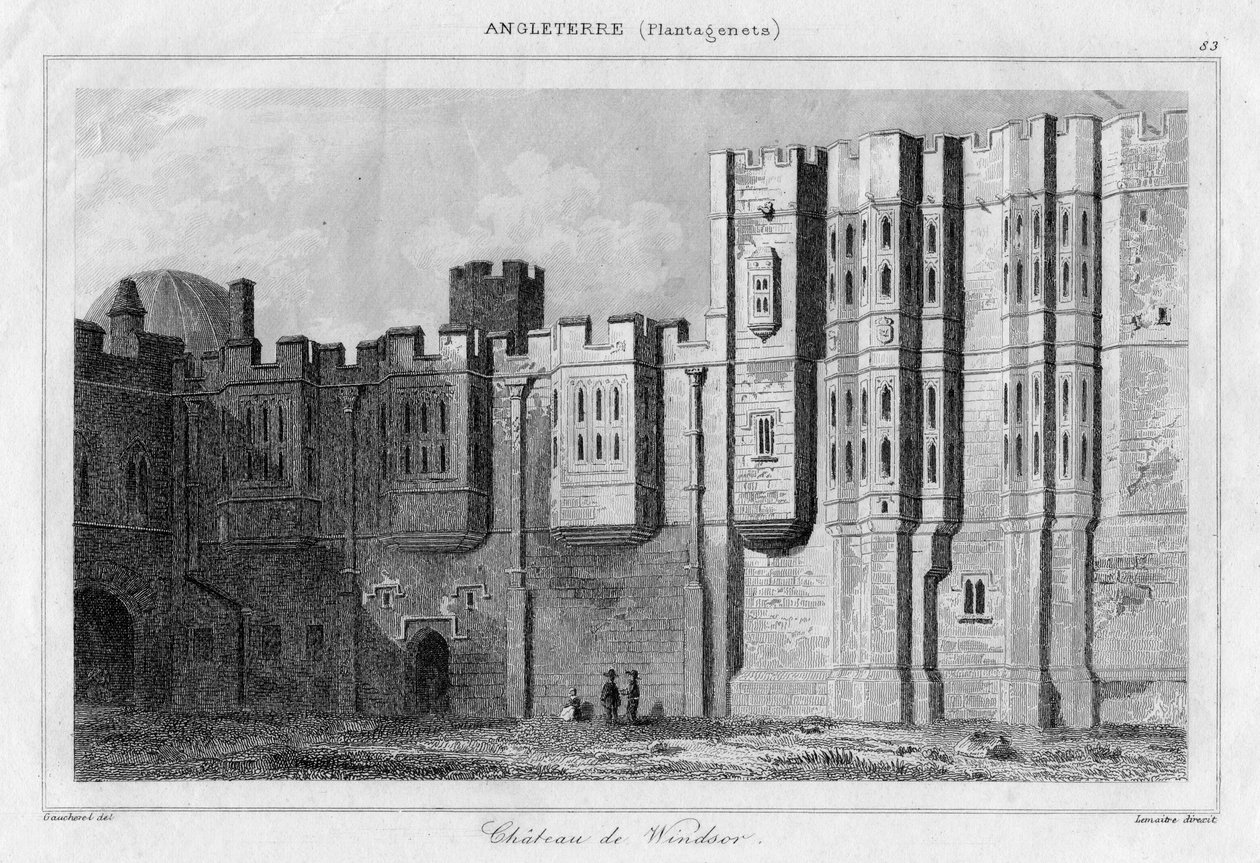 Windsor Castle, Berkshire, 1800-talet av Lemaitre