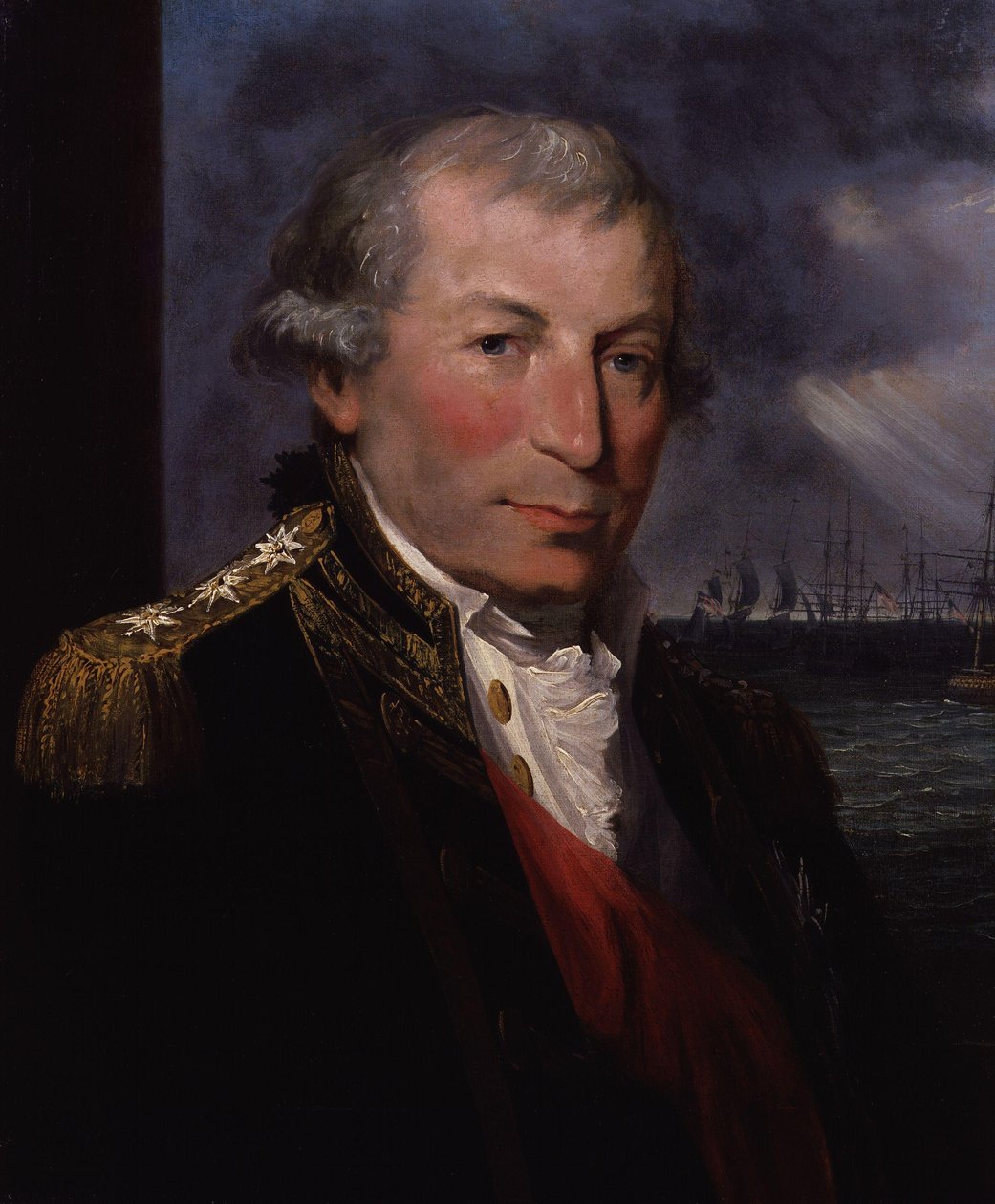 Porträtt av John Jervis, ca 1795 av Lemuel Francis Abbott