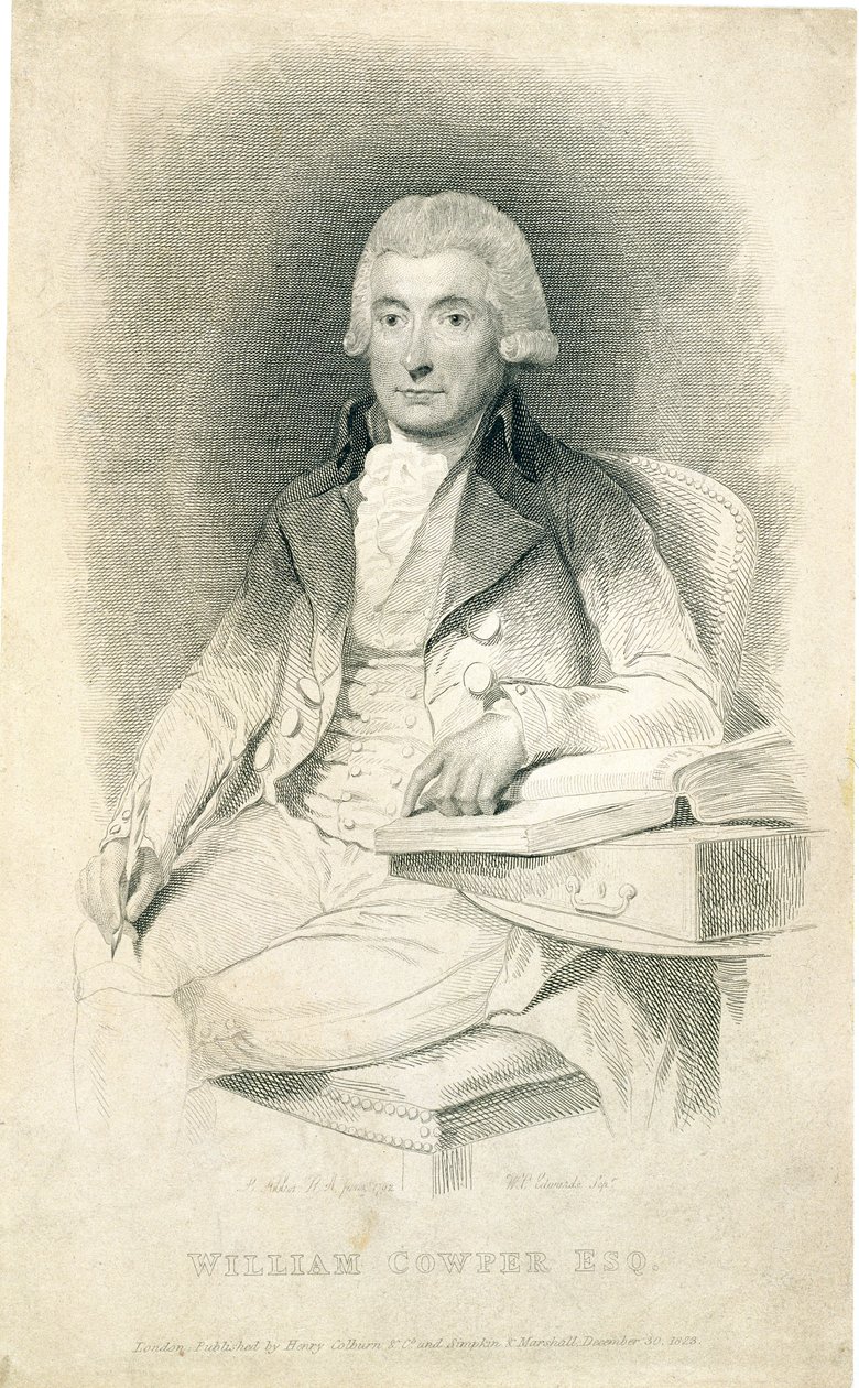 William Cowper (1731-1800), graverad av W.C. Edwards, 1823 av Lemuel Francis Abbott
