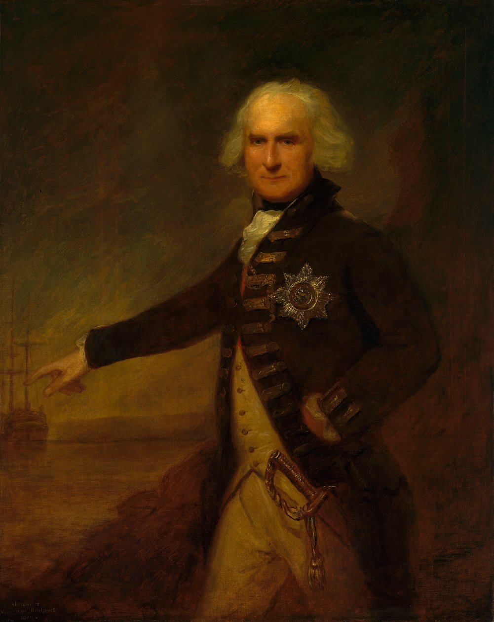 Amiral Alexander Hood av Lemuel Francis Abbott