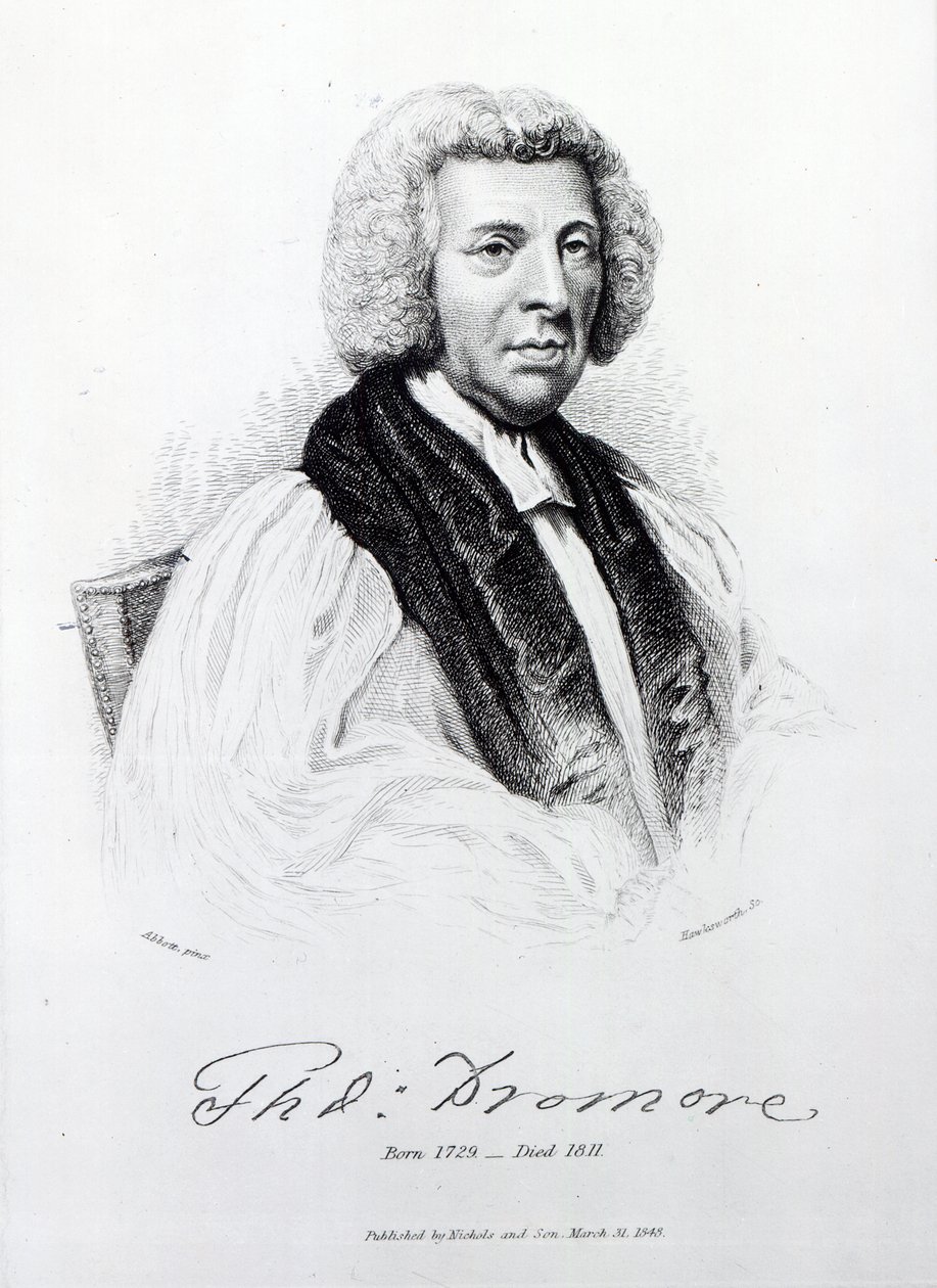 Thomas Percy, biskop av Dromore, graverad av John Hawksworth, 1848 av Lemuel Francis Abbott