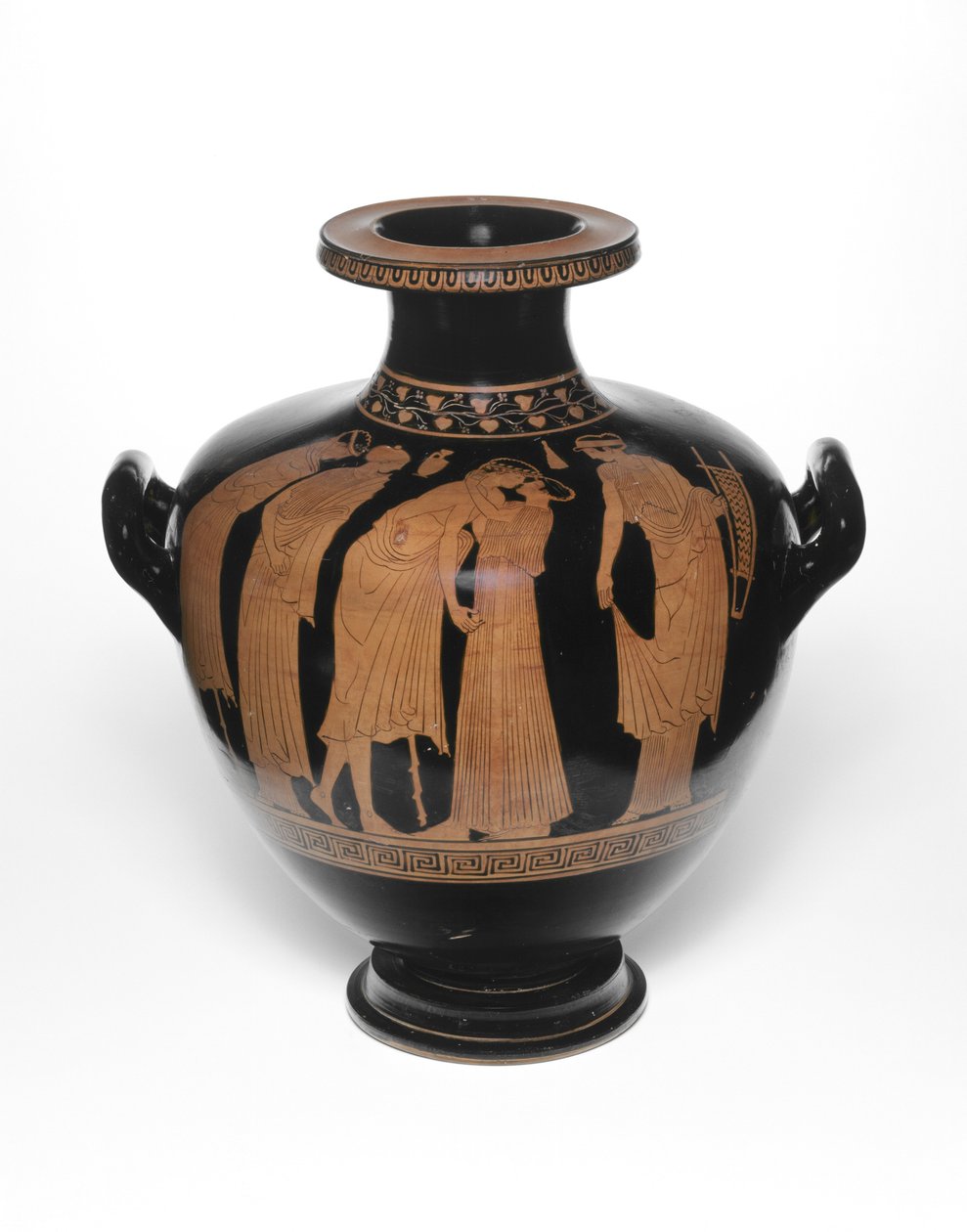 Hydria, eller vattenburk, 460-450 f.Kr av Leningrad Painter