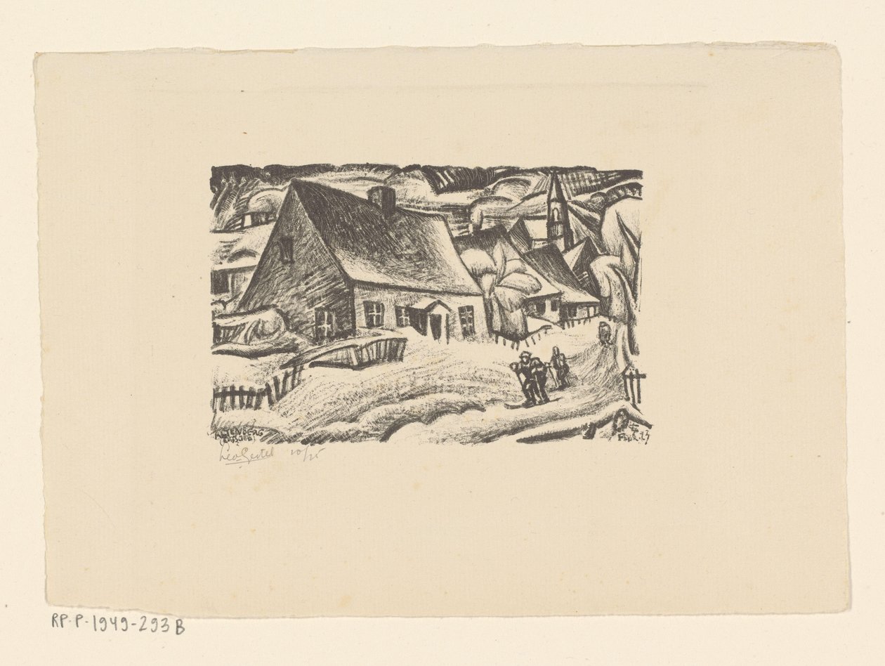 Altenberg (Ertsgebergte) (originaltitel på objekt) av Leo Gestel (signed by artist)