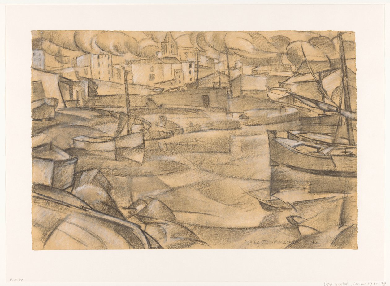 Mallorca - 1914 (originaltitel på objektet) av Leo Gestel (signed by artist)
