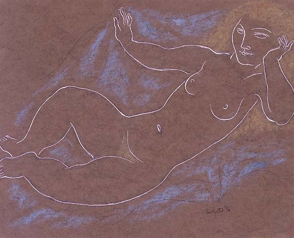 Blond naken av Leo Gestel