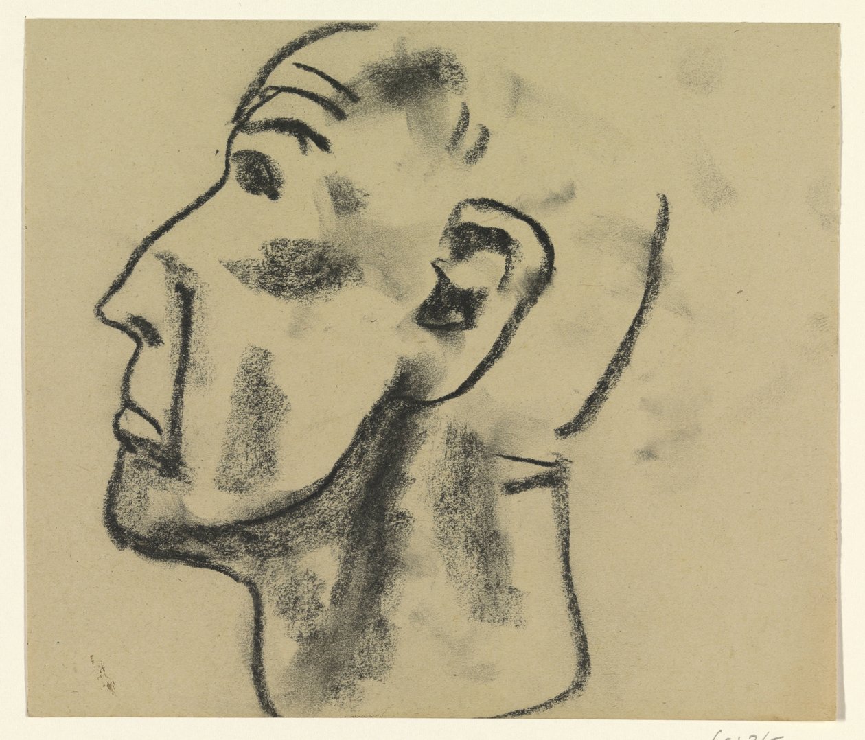 Manligt huvud av Leo Gestel