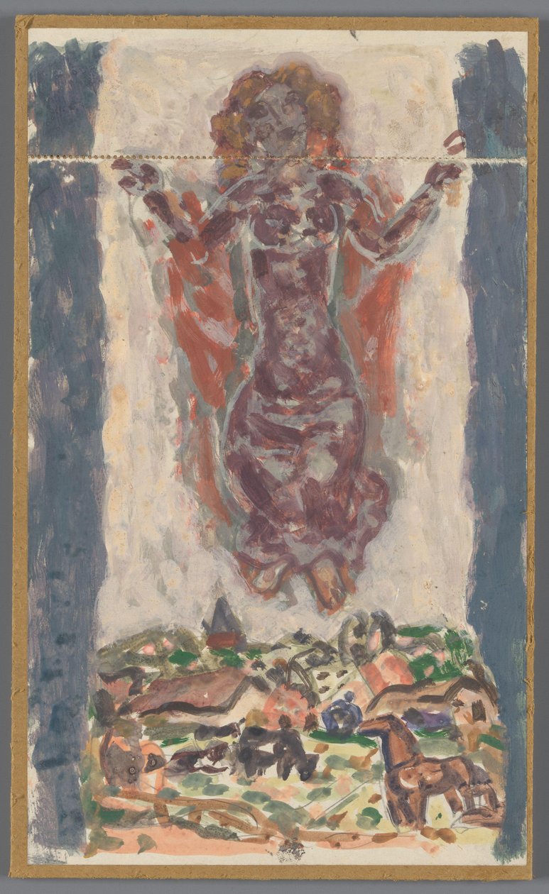 Design för band av: Karl Baarslag, S.O.S., [1936-1937] av Leo Gestel
