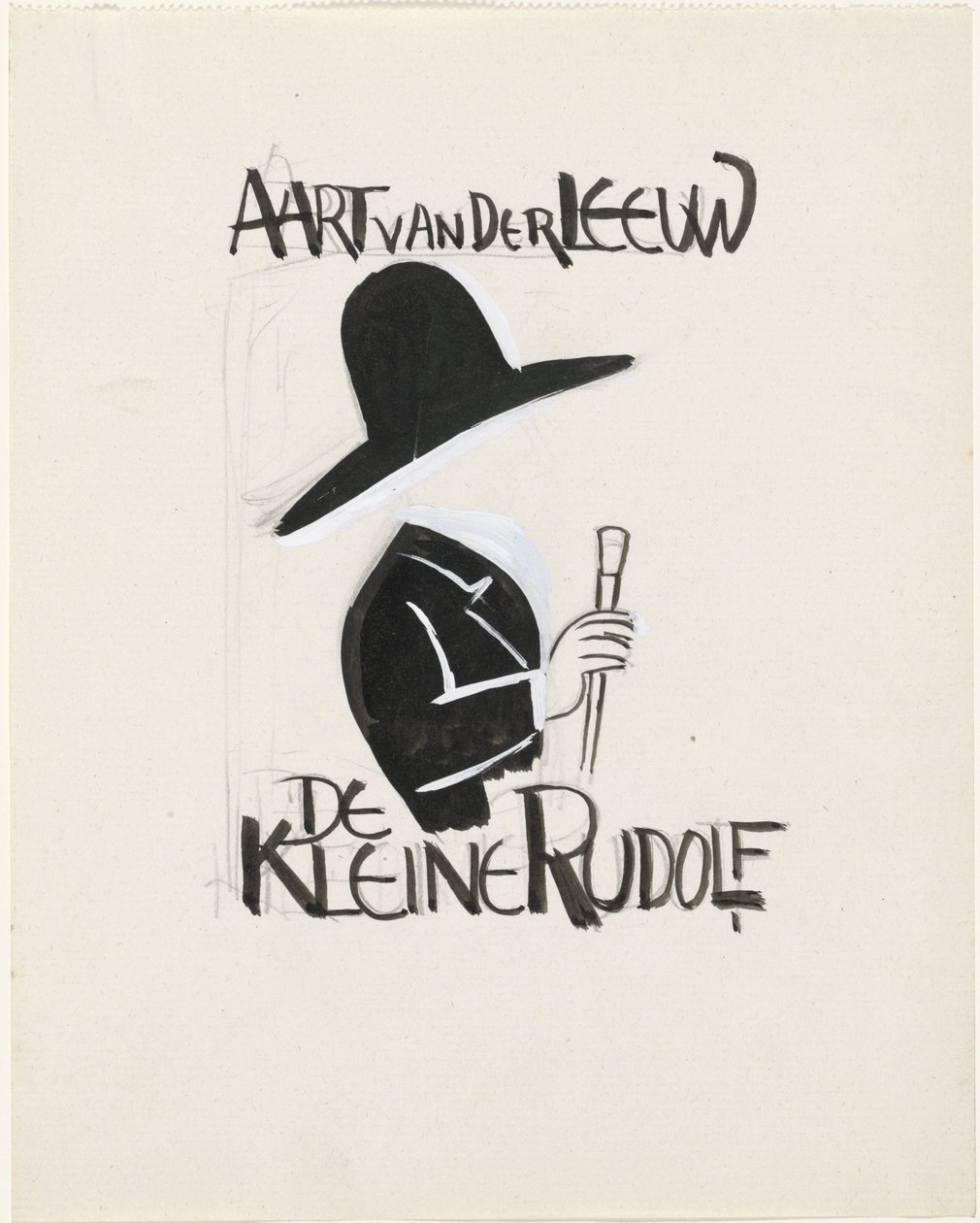 Design för en bindning för: Aart van der Leeuw, Den lille Rudolf, 1930 av Leo Gestel