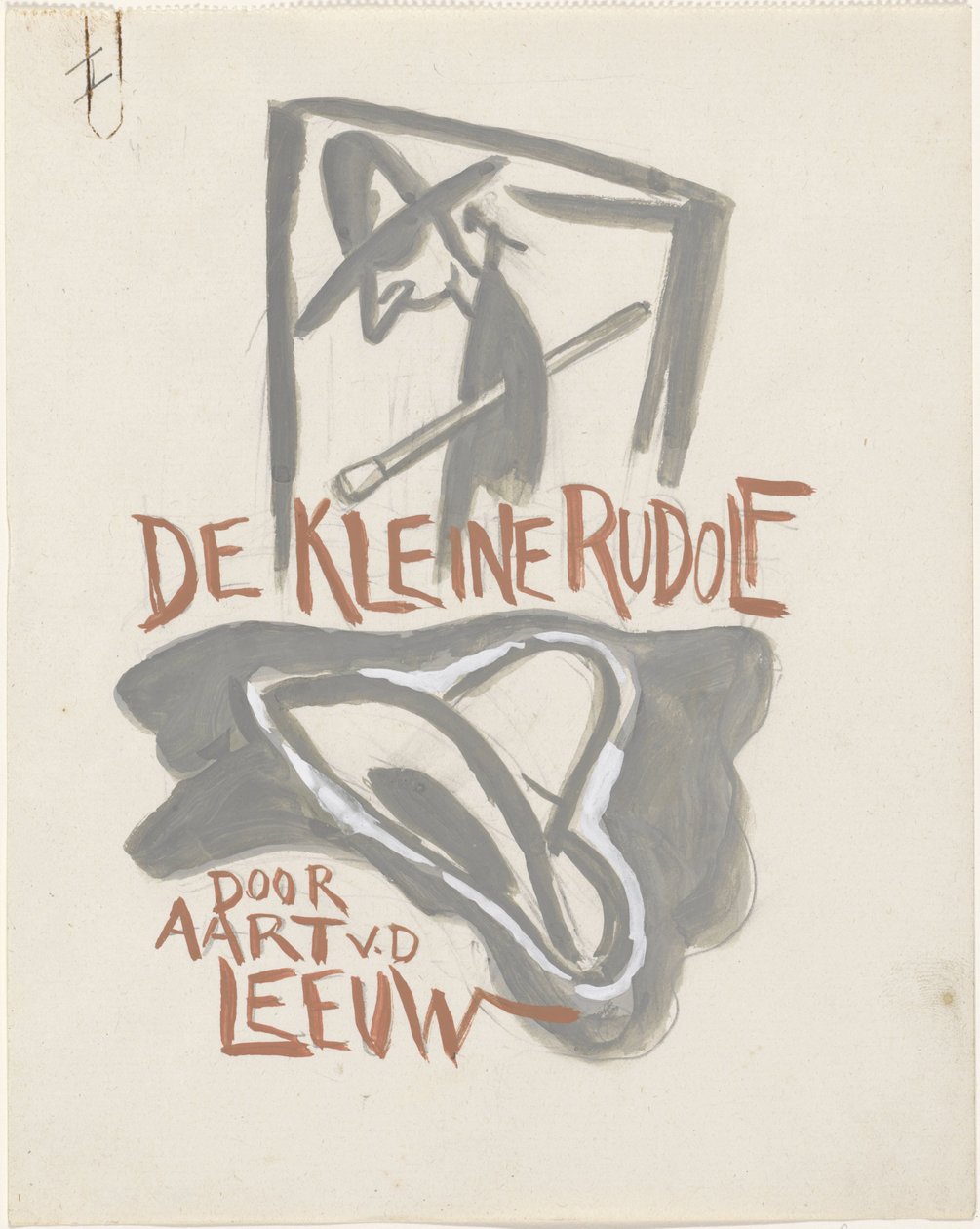 Design för en bindning för: Aart van der Leeuw, Den lille Rudolf, 1930 av Leo Gestel