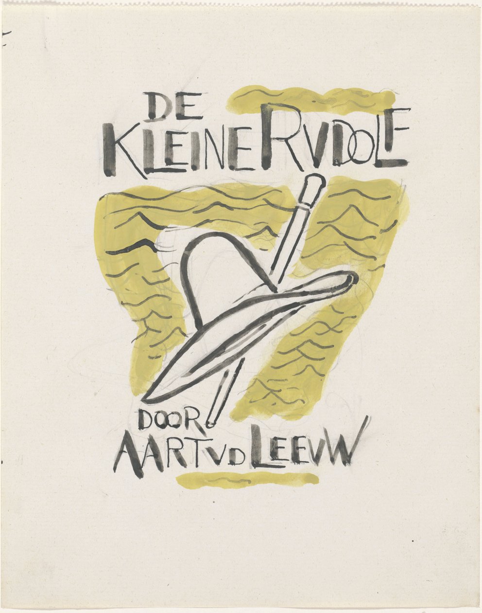 Design för en bindning för: Aart van der Leeuw, Den lille Rudolf, 1930 av Leo Gestel
