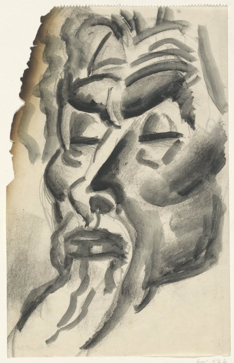 Porträtt av Jan Toorop av Leo Gestel